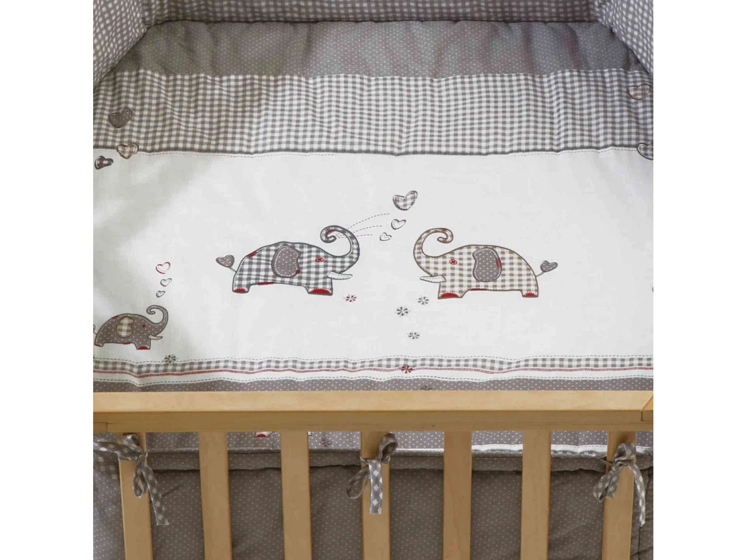 Parc bébé hexagonal Jumbotwins en bois naturel