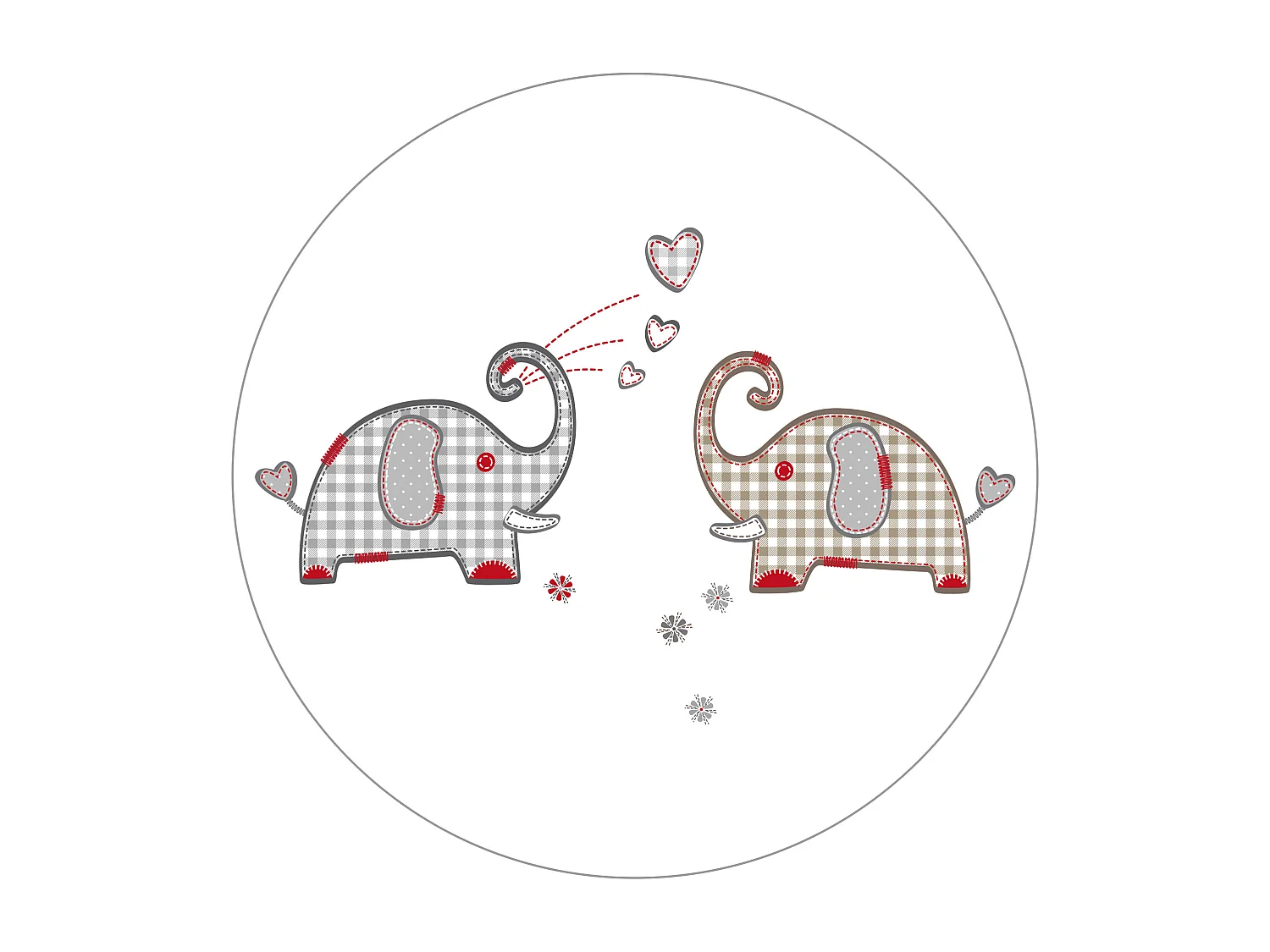 Box esagonale Jumbo Twins grigio