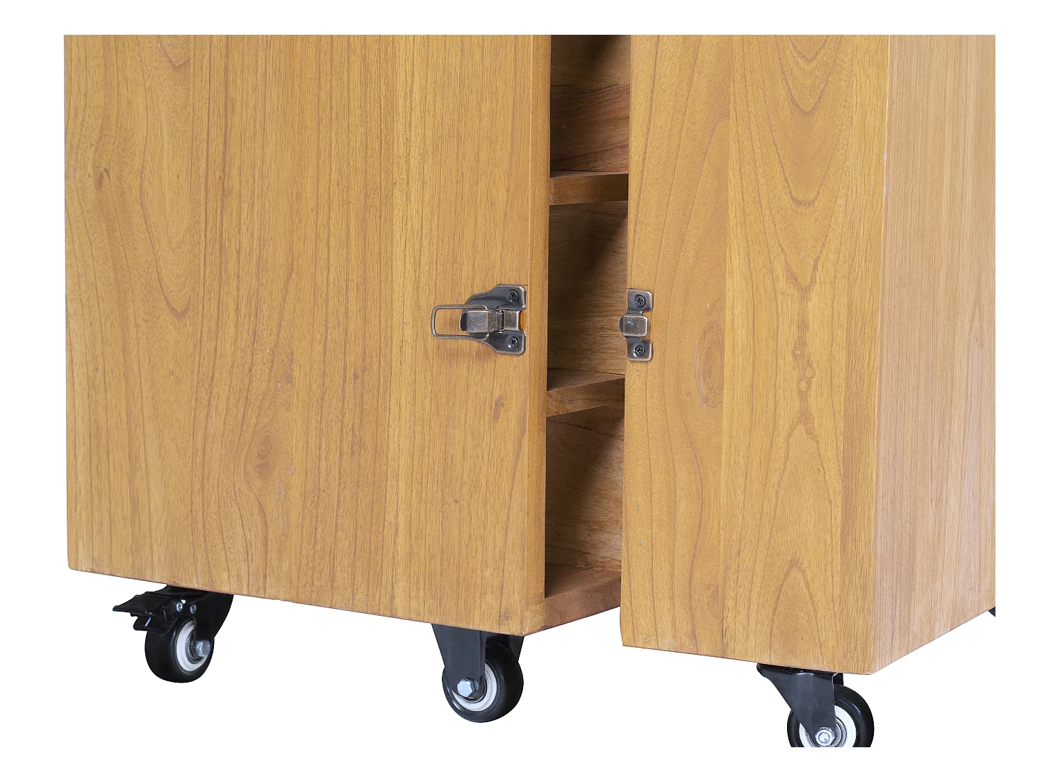 Wijn- en glazenkast met vintage-stijl van mindihout - 15 vakken - L60 x D50 x H111 cm - COIMBRA