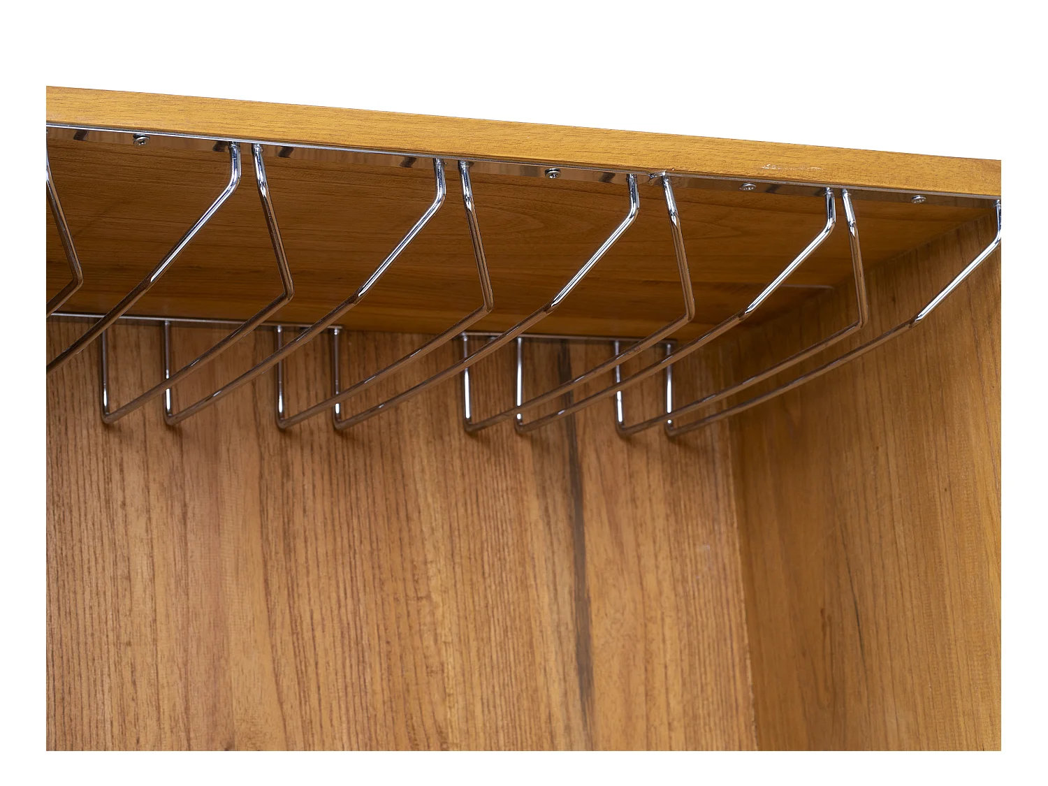 Armoire à vin et verres en bois de mindi - 15 casiers - L. 60 x P. 50 x H. 111 cm - COIMBRA