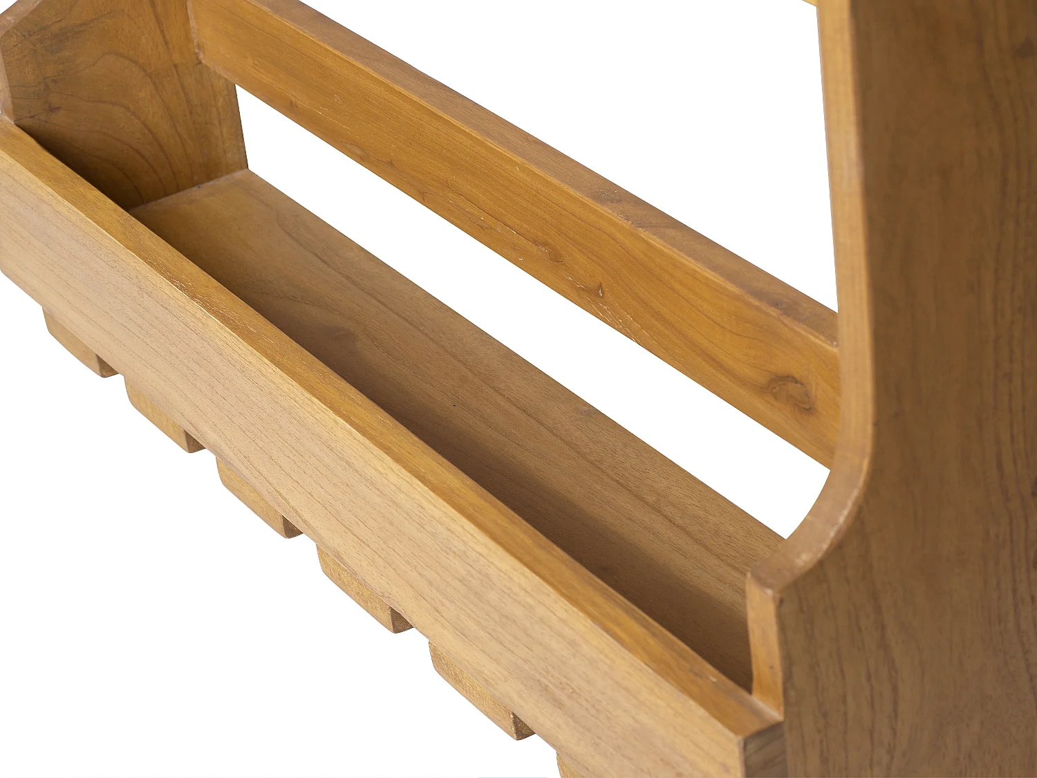 Flessen- en glazenrek met vintage-stijl voor aan de wand - Mindihout - L70 x D15 x H40 cm - VIDAGO