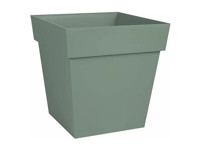 Vierkante bloempot Toscane Groen Laurier 32 x 32 x H 32 cm - 22 L