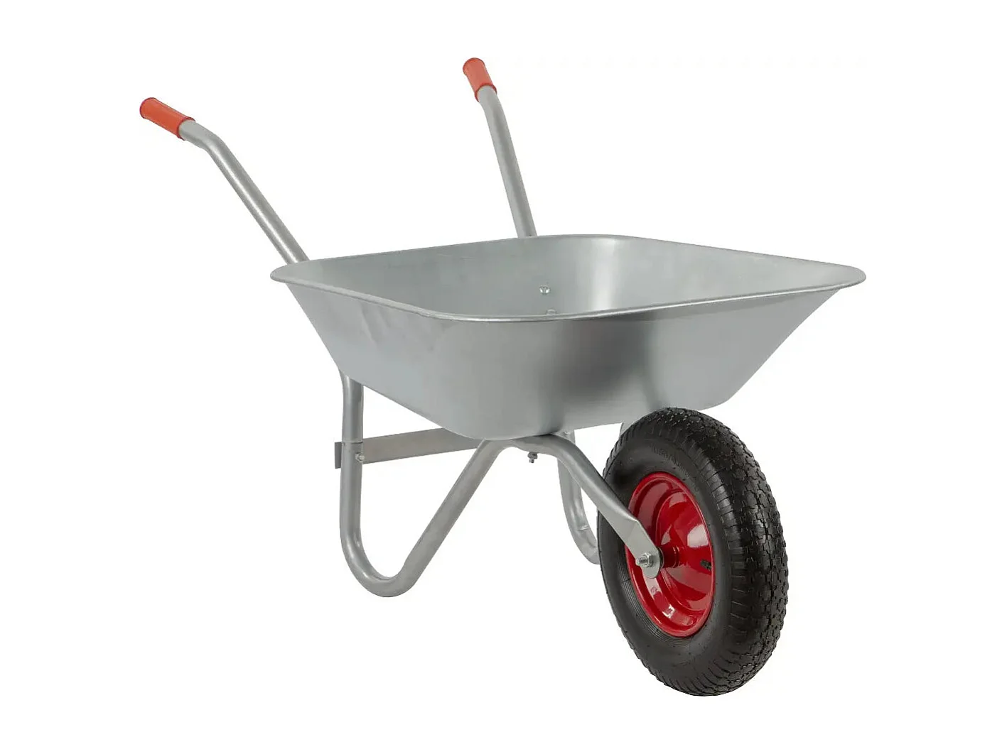 Brouette galvanisée 85L – Roue à air – Capacité 100 kg