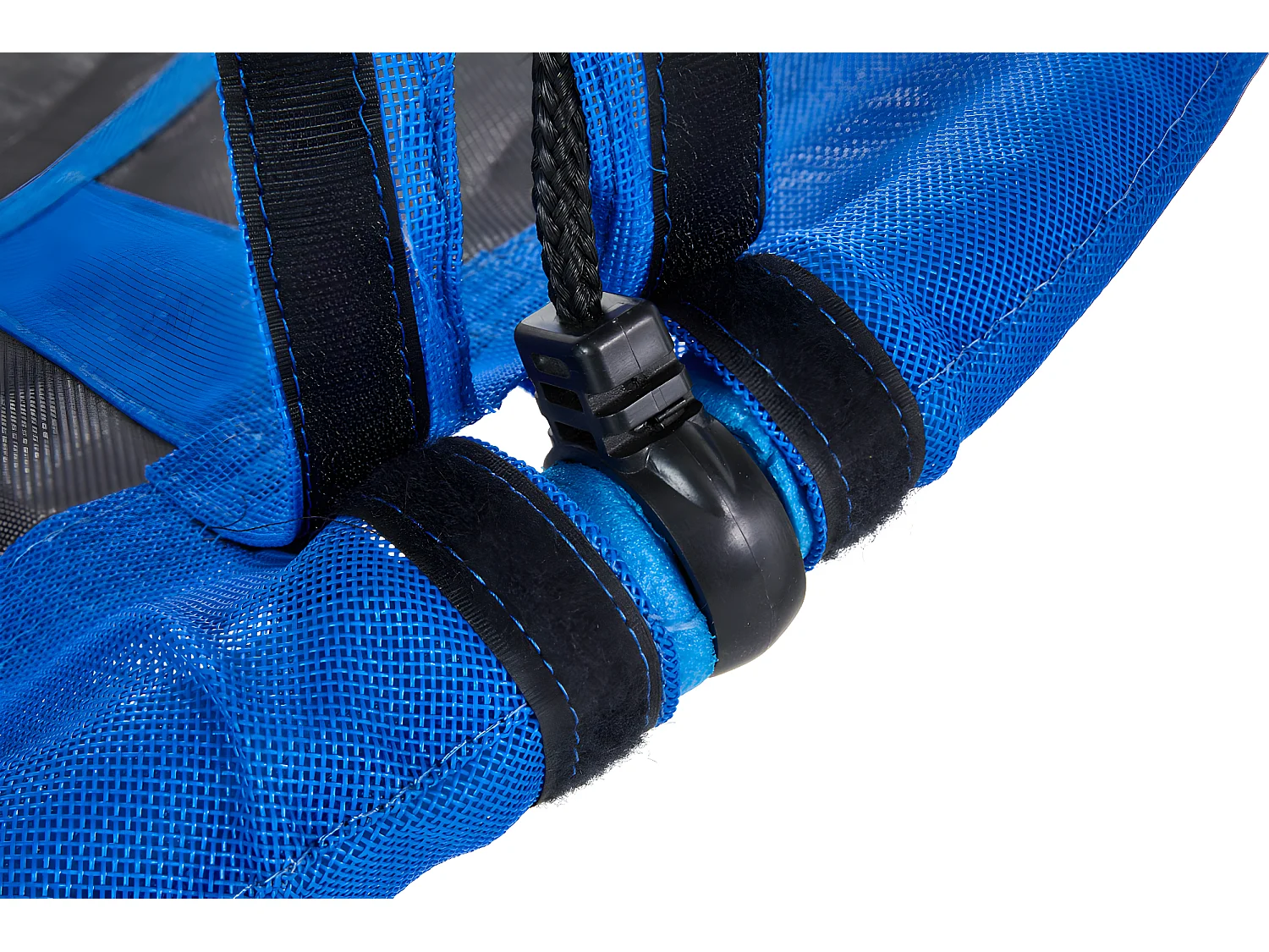 KANGUI - Balançoire ronde nid d'oiseau rond Ø100cm - Bleu - Charge 150kg maxi