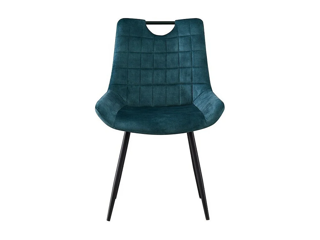 Stoel 'NINO' Velours Petrol, afmetingen H84 x B56 x D62.5, ideaal voor uw keuken of eetkamer