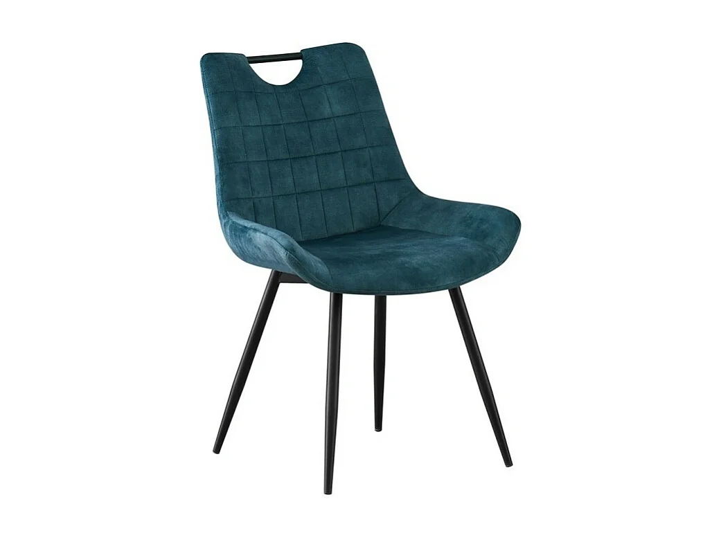 Silla 'NINO' Terciopelo Petrol, dimensiones H84 x L56 x P62.5, ideal para tu cocina o comedor.