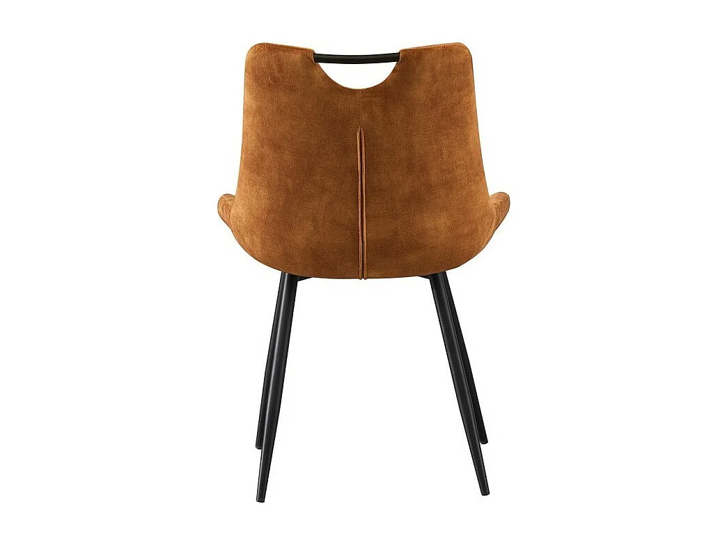 Stoel 'NINO' Gouden Velours, afmetingen H84 x B56 x D62.5, ideaal voor uw keuken of eetkamer.