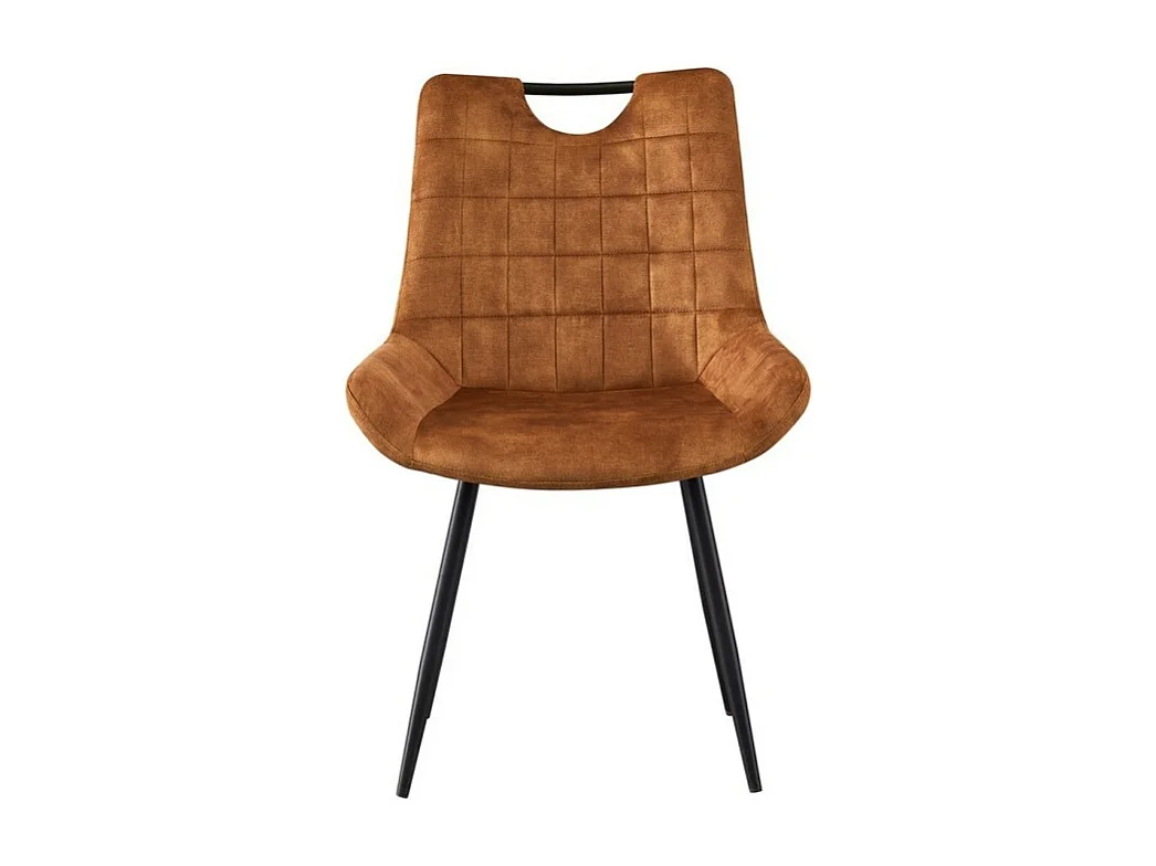 Stoel 'NINO' Gouden Velours, afmetingen H84 x B56 x D62.5, ideaal voor uw keuken of eetkamer.