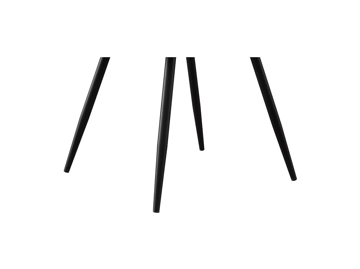 Chaise NINO – Velours or et pieds métal noir – H84 × L56 × P62.5 cm