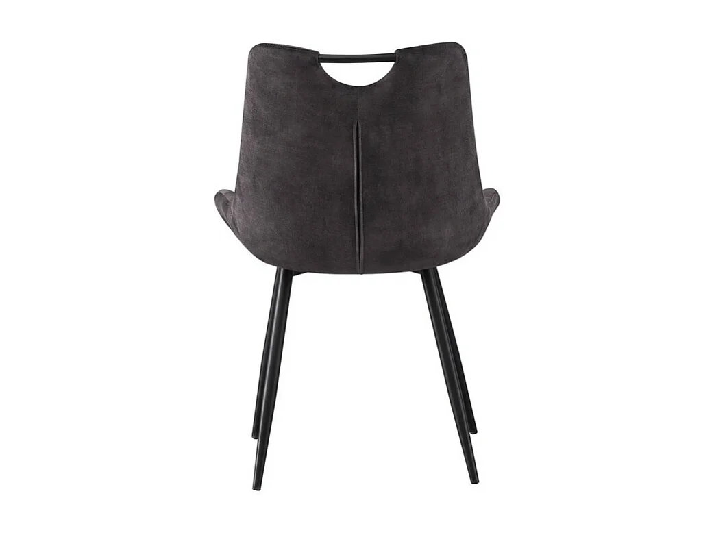 Stoel 'NINO' Grijs Fluweel, afmeting H84 x B56 x D62.5, ideaal voor uw keuken of eetkamer.