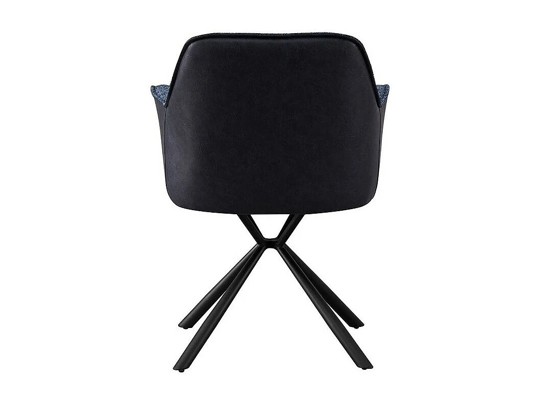 Stuhl 'LUCIA' Bouclé Blau Rücken PU Blau, Maße H82,5 x L62 x T63, ideal für Ihre Küche oder Ihr Esszimmer