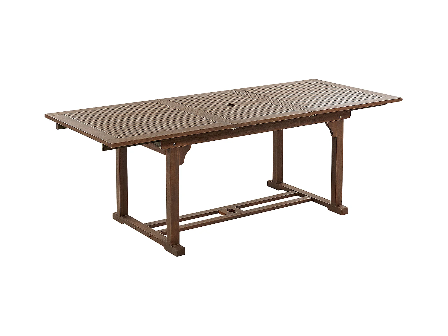 Uitschuifbare tuintafel AMANTEA 160/220 cm 90 cm Acaciahout Donkerbruin