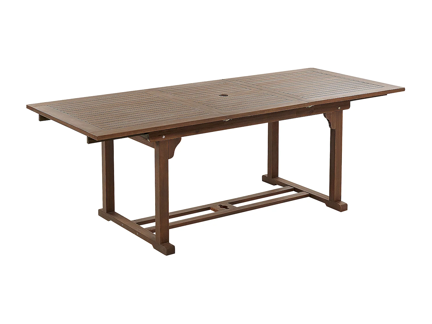 Uitschuifbare tuintafel AMANTEA 160/220 cm 90 cm Acaciahout Donkerbruin