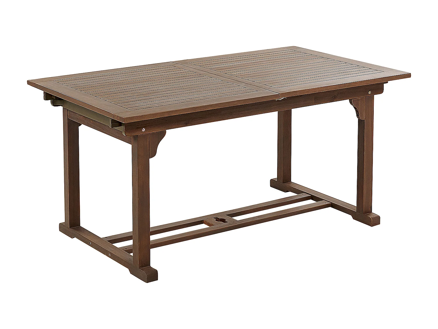 Uitschuifbare tuintafel AMANTEA 160/220 cm 90 cm Acaciahout Donkerbruin