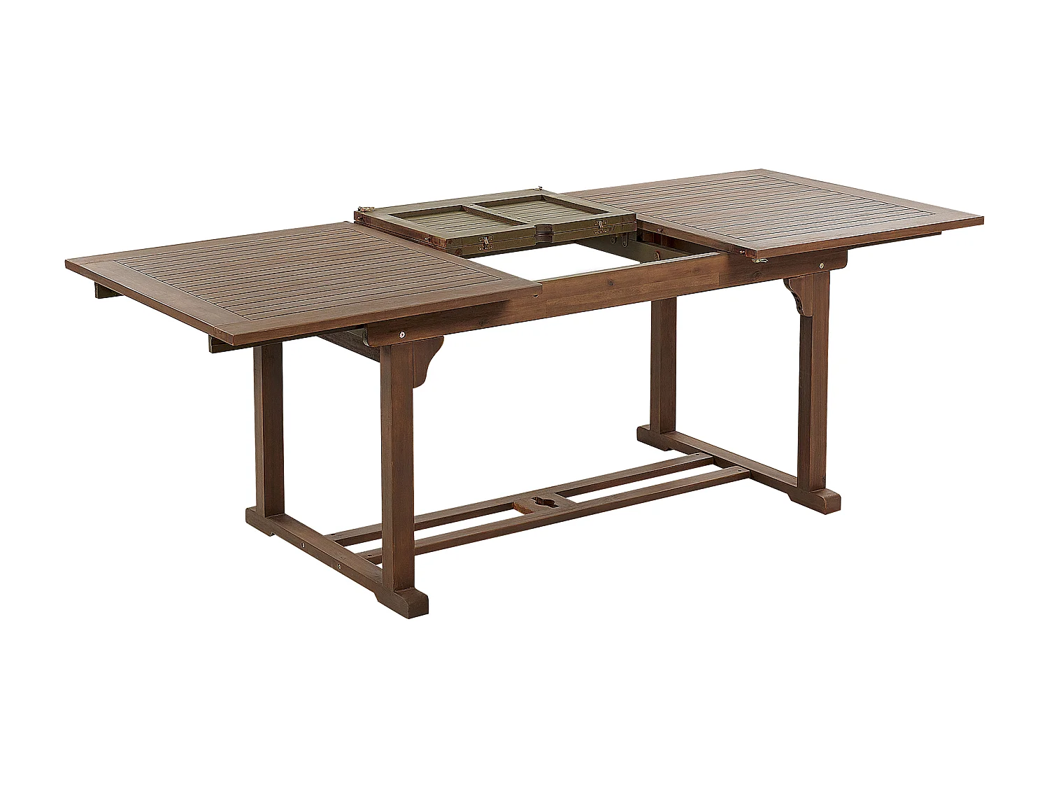 Uitschuifbare tuintafel AMANTEA 160/220 cm 90 cm Acaciahout Donkerbruin