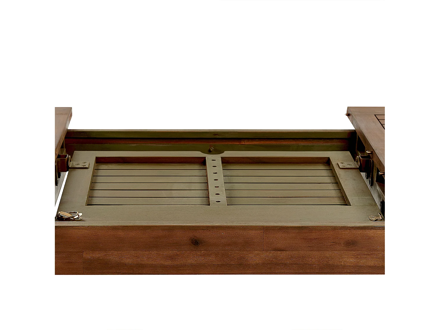 Uitschuifbare tuintafel AMANTEA 160/220 cm 90 cm Acaciahout Donkerbruin