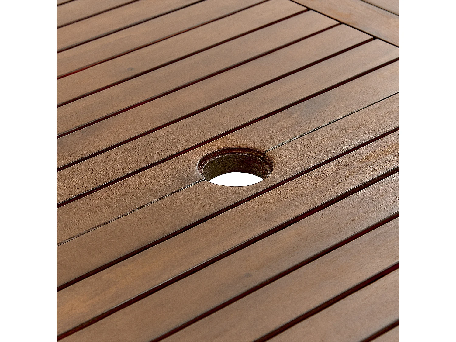 Uitschuifbare tuintafel AMANTEA 160/220 cm 90 cm Acaciahout Donkerbruin