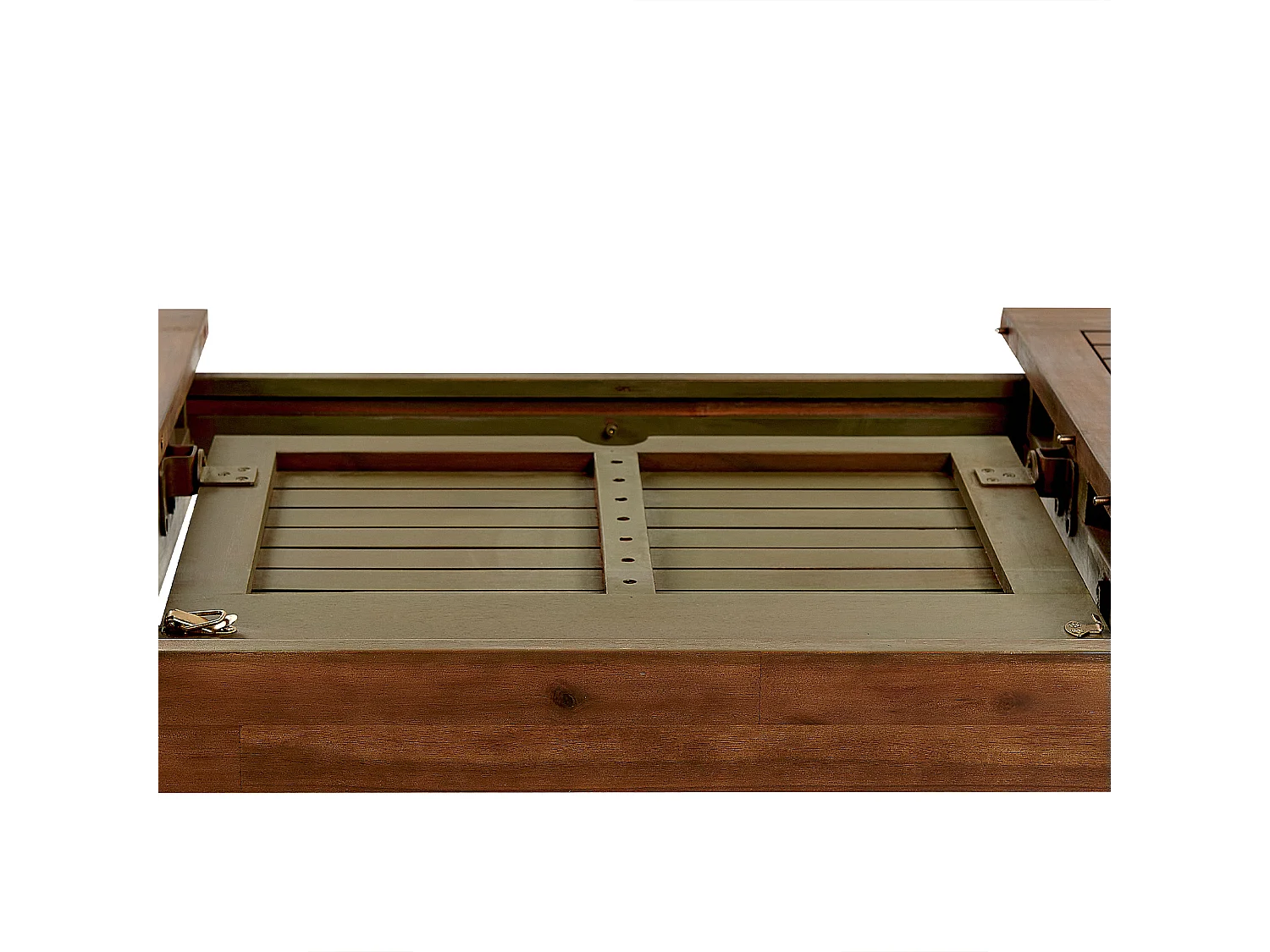 Stół ogrodowy rozkładany AMANTEA 160/220 cm 90 cm Drewno akacjowe Ciemnobrązowy