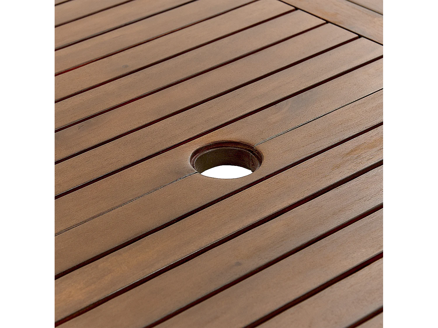 Stół ogrodowy rozkładany AMANTEA 160/220 cm 90 cm Drewno akacjowe Ciemnobrązowy