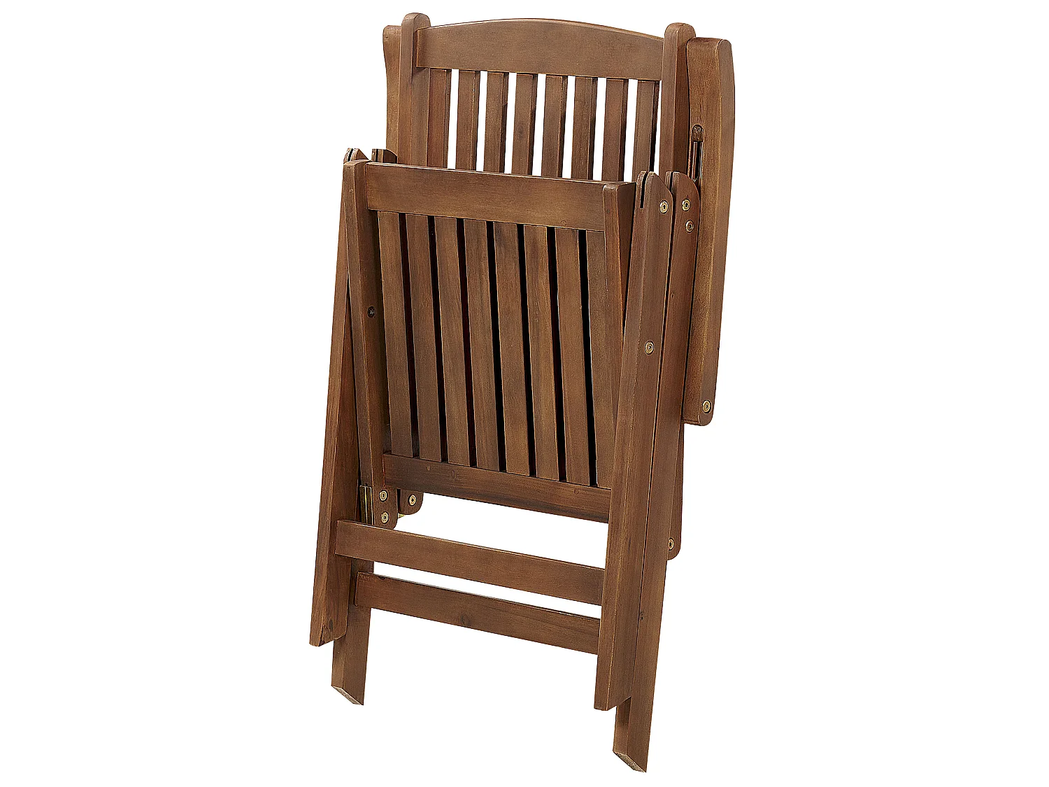 Silla de jardín AMANTEA Madera de acacia Marrón oscuro