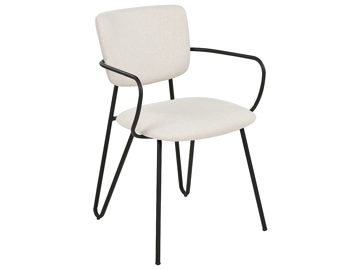 Set van 2 eetkamerstoelen ELKO Crème