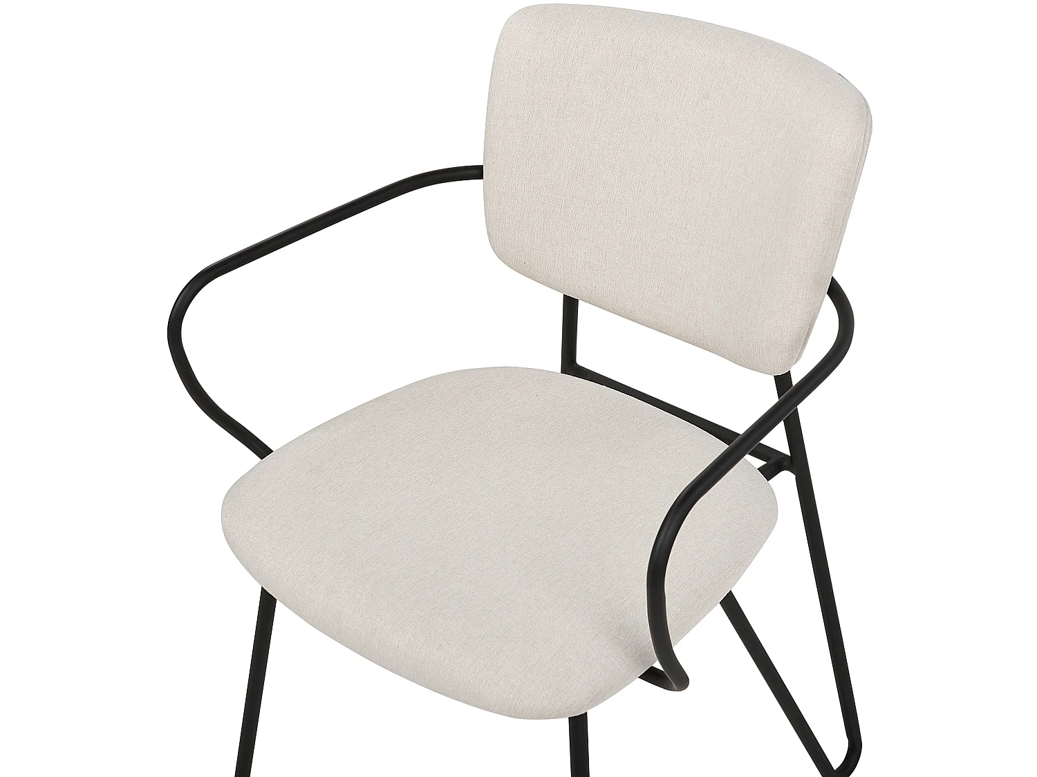 Conjunto de 2 cadeiras de jantar ELKO Creme