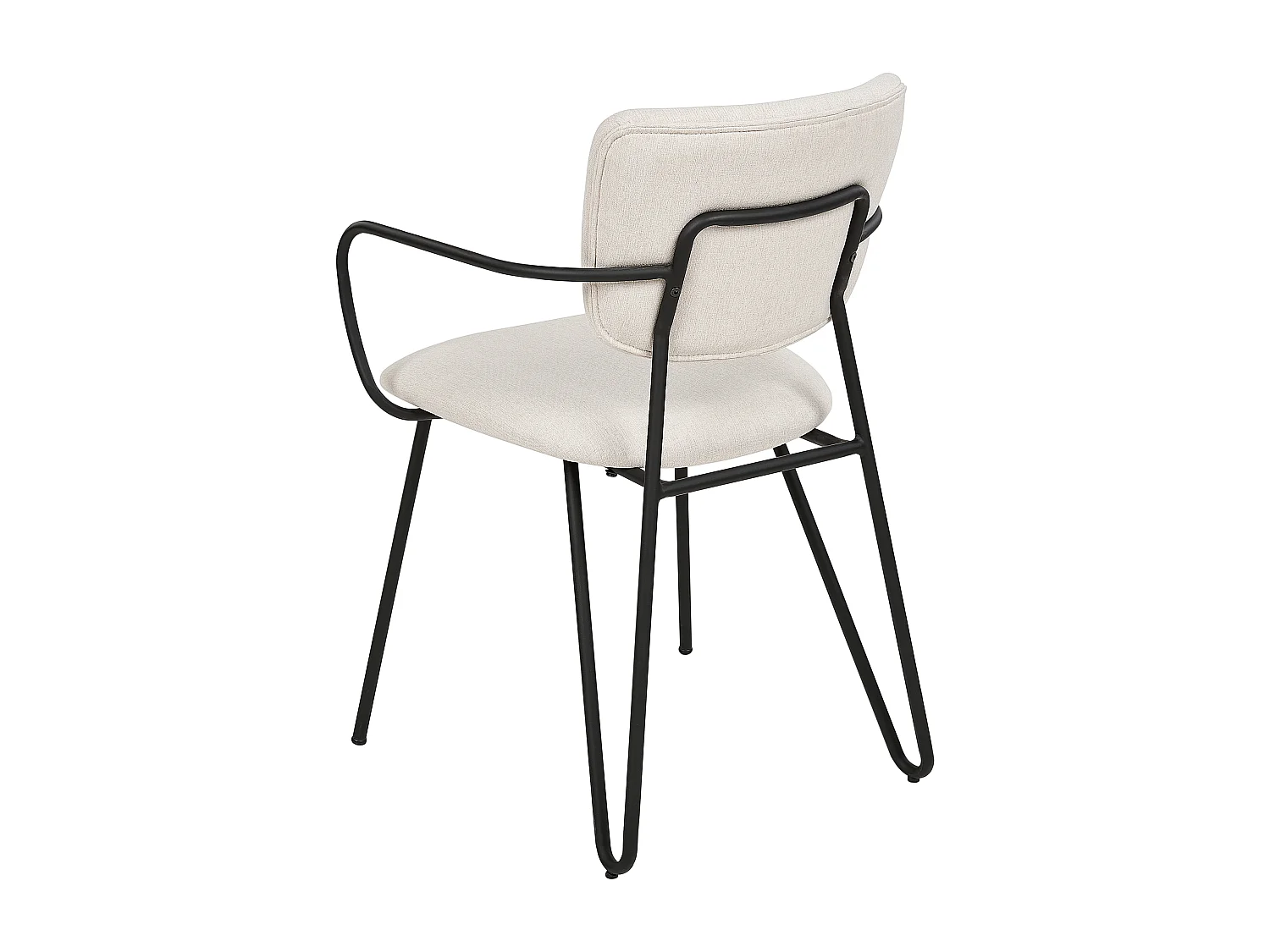 Lot de 2 chaises de salle à manger ELKO Crème
