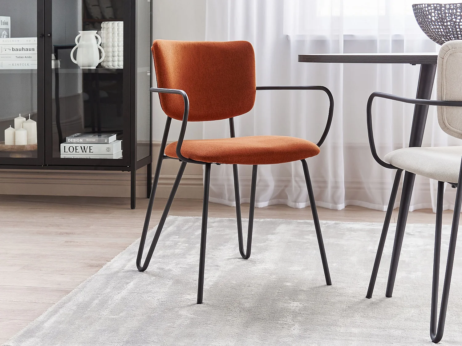 Lot de 2 chaises de salle à manger ELKO Orange