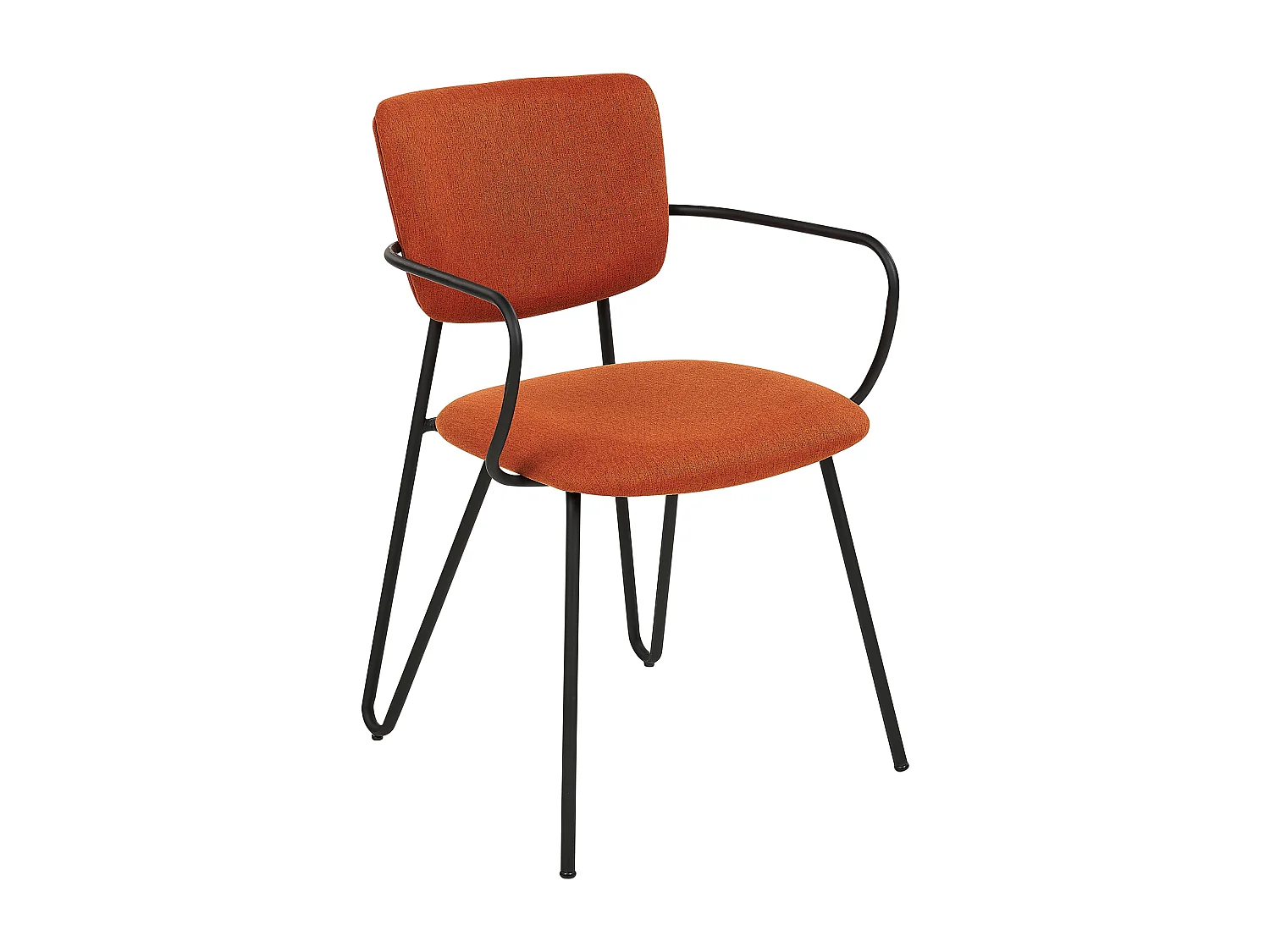 Lot de 2 chaises de salle à manger ELKO Orange