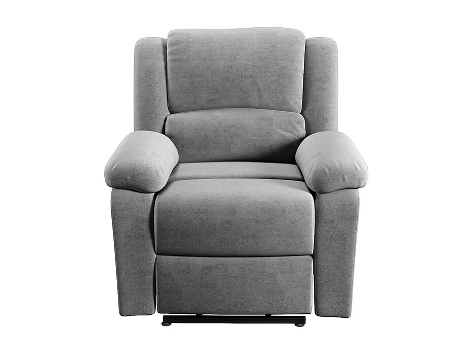 Fauteuil de Relaxation Releveur électrique 1 place en Microfibre Léo - L88 x 93 x 96cm - Loungitude
