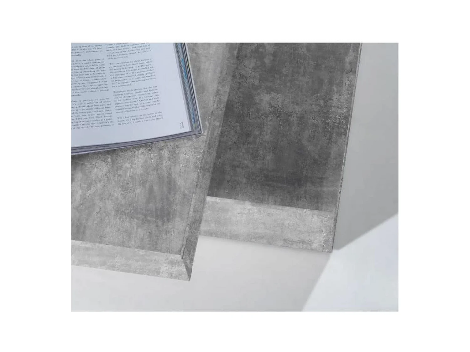 Vierkante draaibare salontafel - Spaanplaat - lichtgrijs beton - Klassiek - 78 x 78 x 35,4 cm