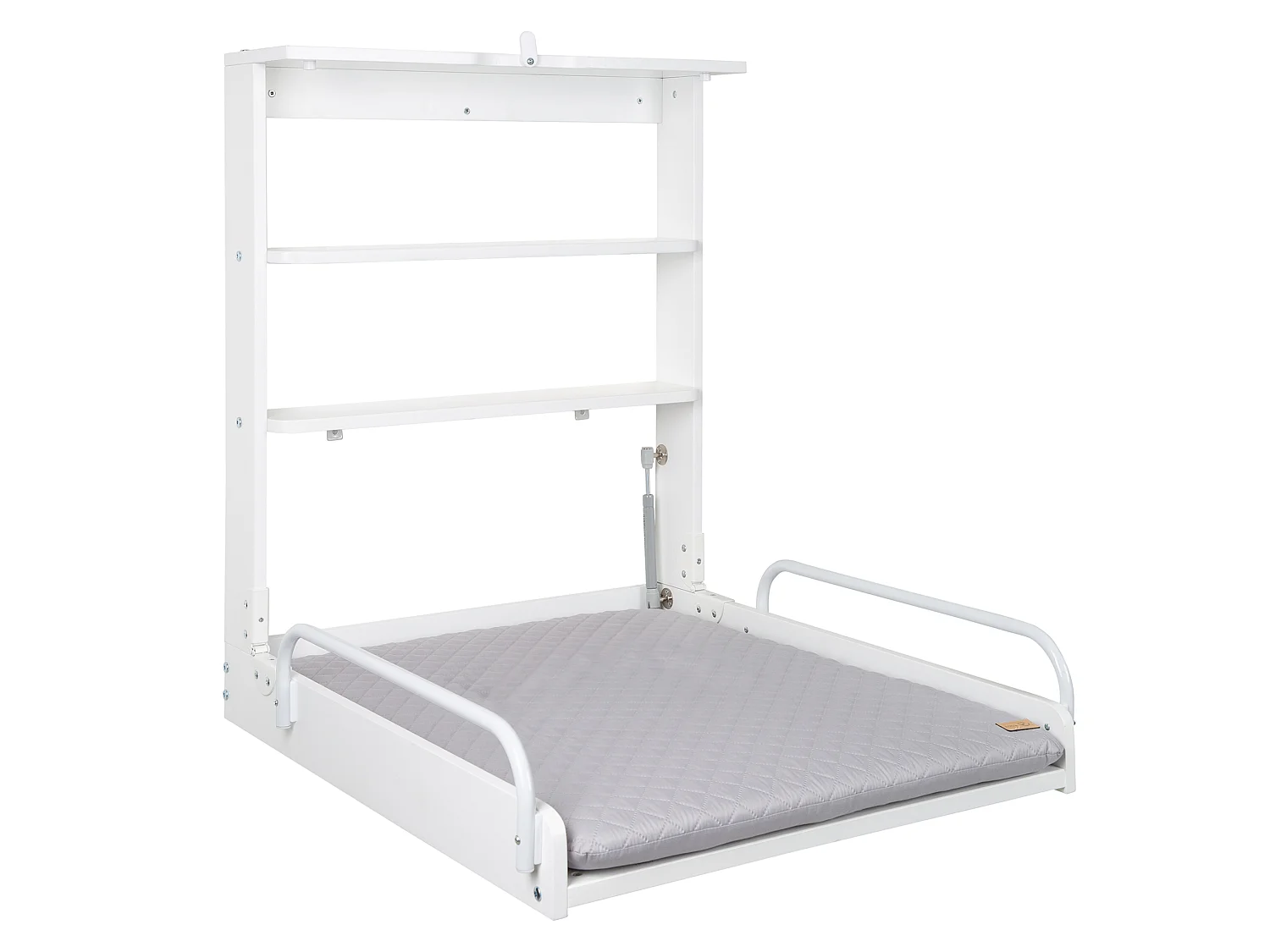 Table à langer murale en bois blanc Roba + matelas à langer