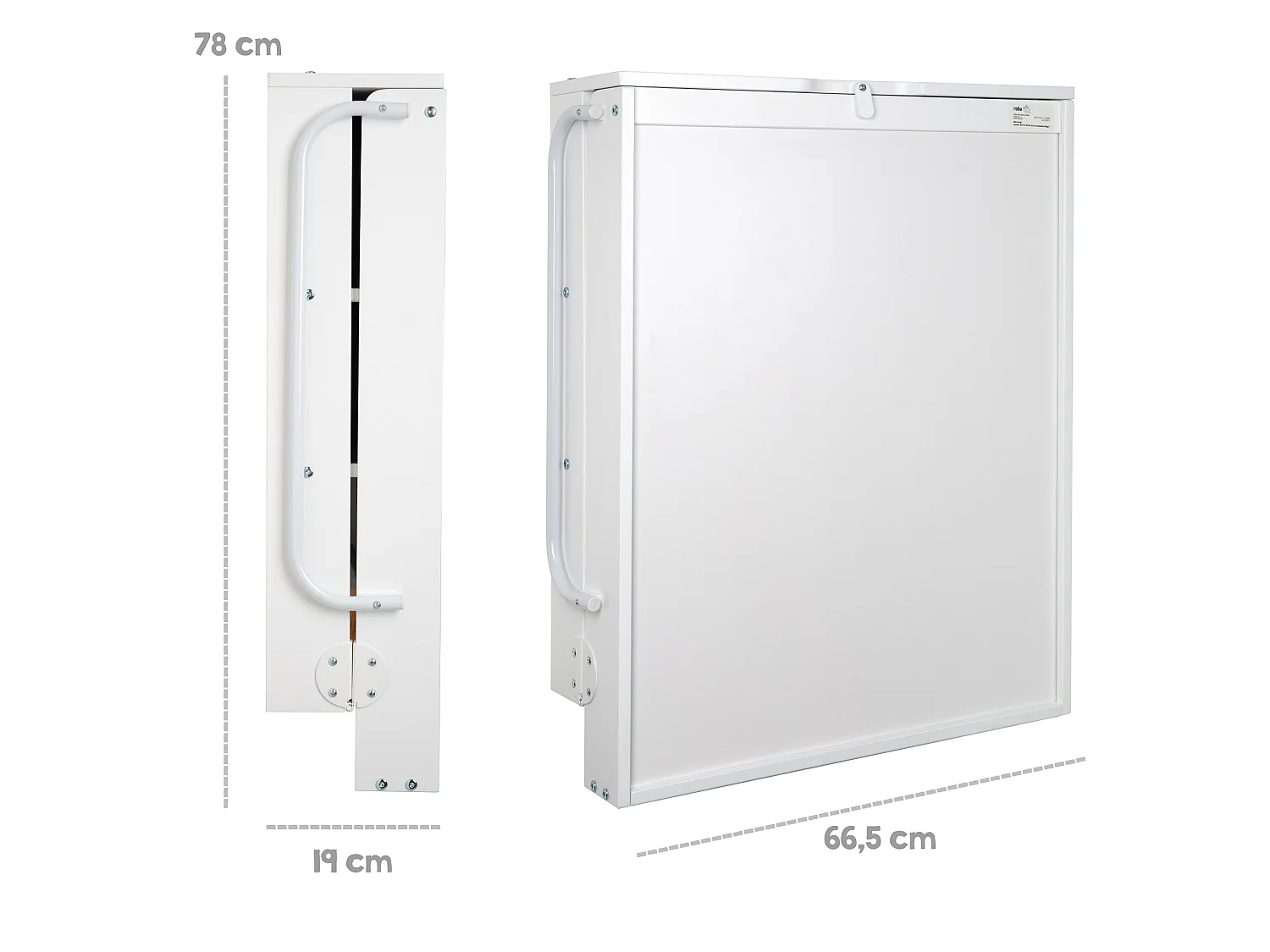 Table à langer murale en bois blanc Roba + matelas à langer