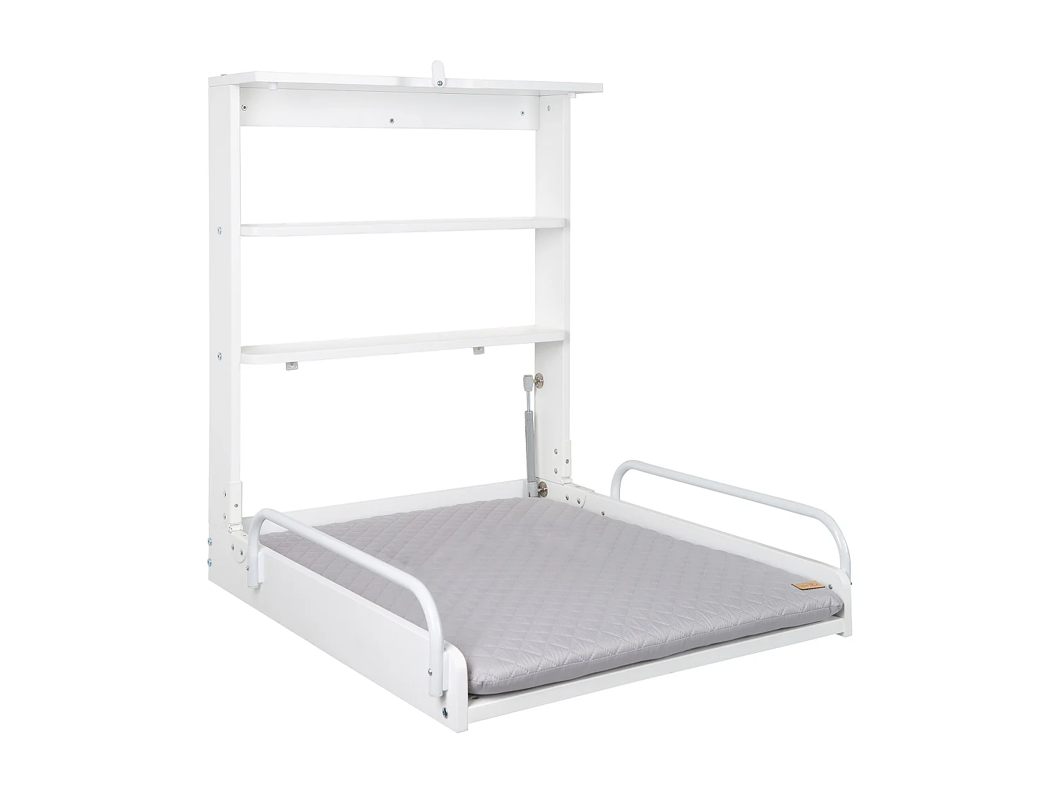 Table à langer murale en bois blanc Roba + matelas à langer