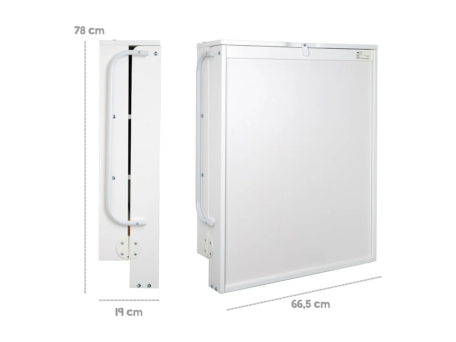 Table à langer murale en bois blanc Roba + matelas à langer