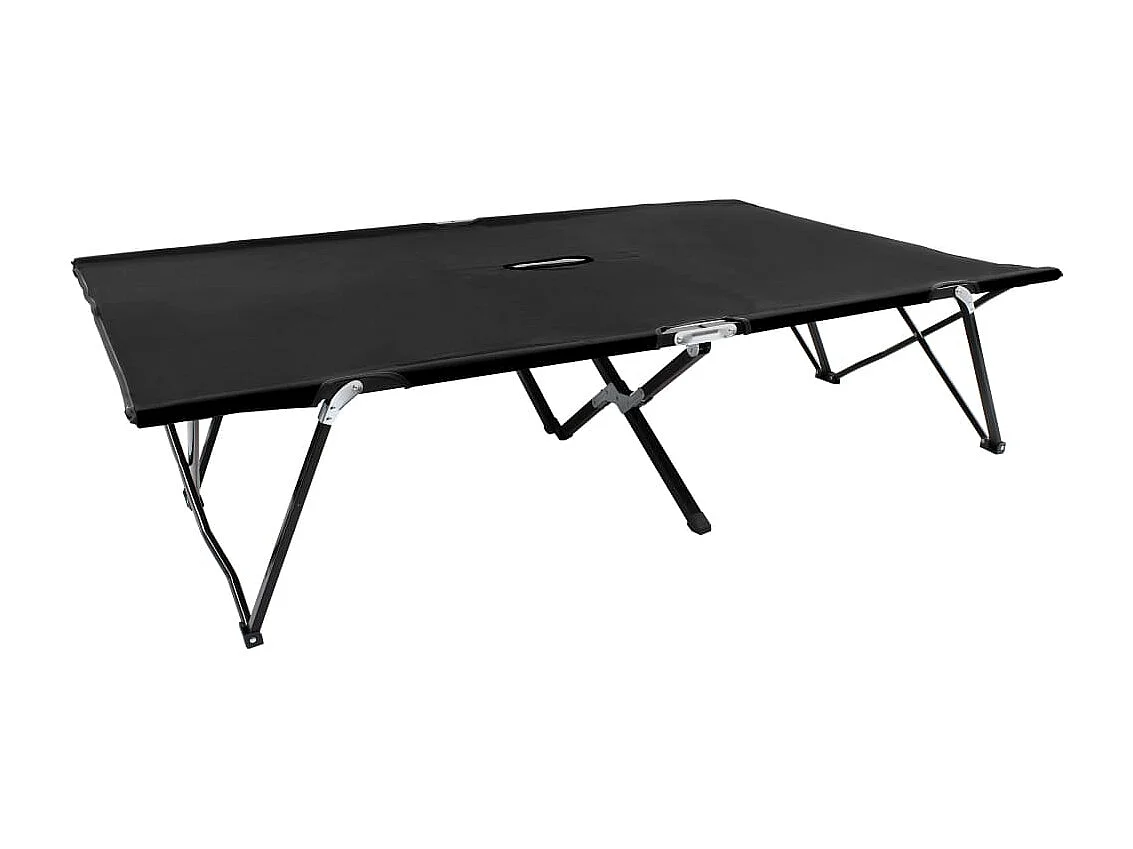 Lit de camping double noire 193 x 125 x 40 cm 02_0012791