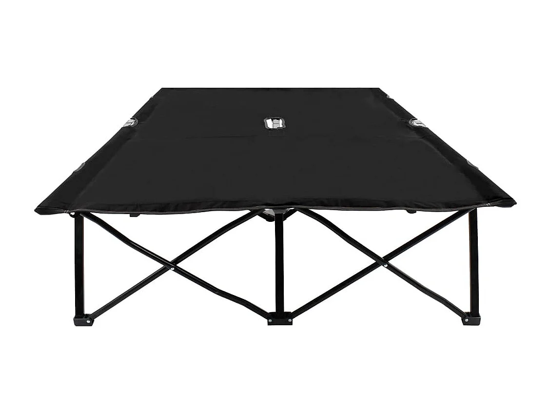 Lit de camping double noire 193 x 125 x 40 cm 02_0012791