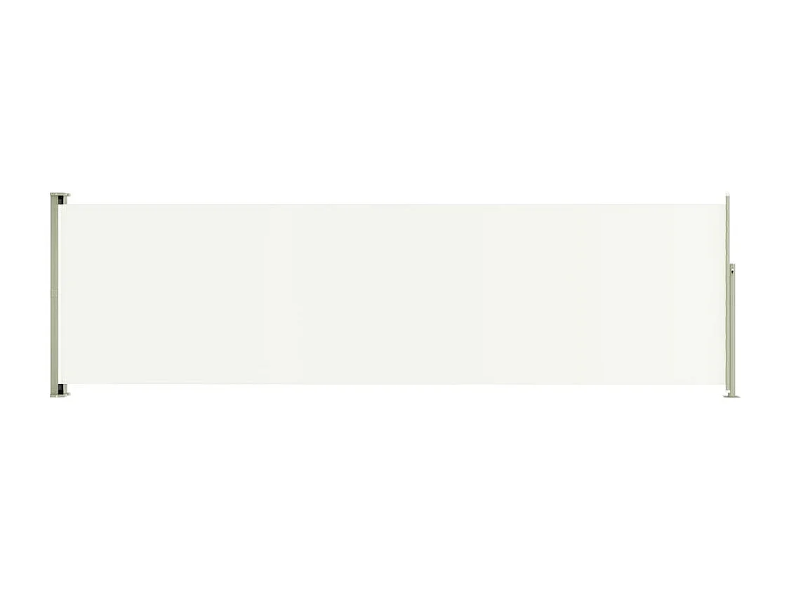 Auvent paravent store brise-vue crème 600 x 180 x 180 cm 02_0007343