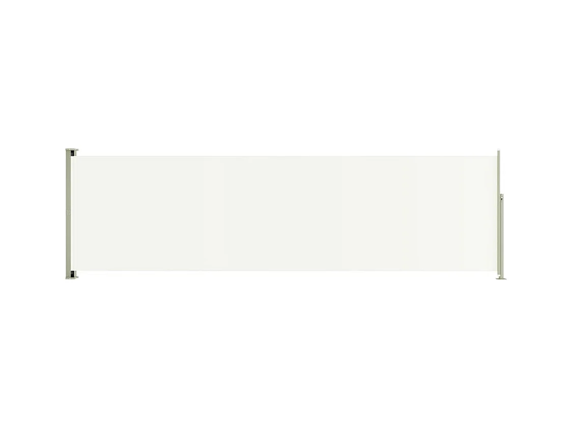 Tela de toldo cortina de privacidade lateral retrátil para pátio jardim terraço varanda tela de proteção visual 180 x 600 cm creme 02_0007343