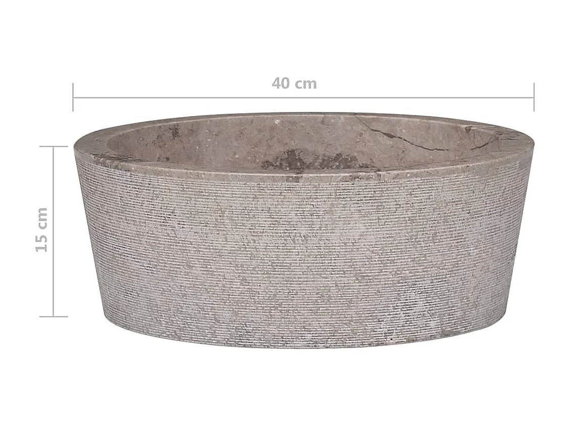 Lavabo diámetro 40 x 15 cm mármol gris 02_0002823