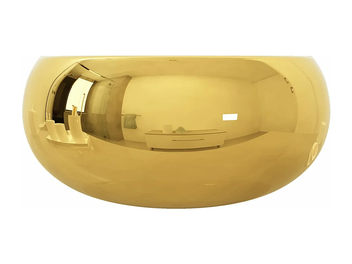Lavabo 40 x 15 cm cerámica Oro 02_0002603