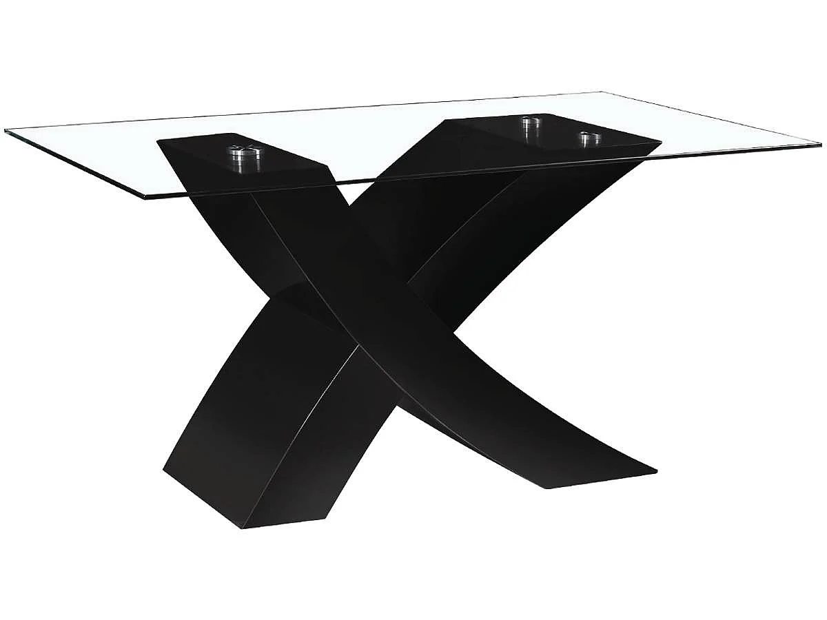 Table repas "Mona" - 150 x 90 x 74 cm - Noir