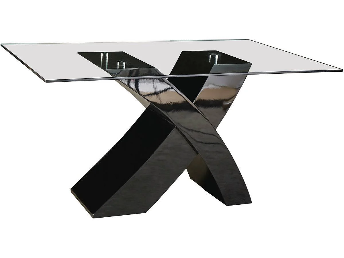 Table repas "Mona" - 150 x 90 x 74 cm - Noir