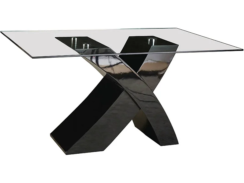 Table repas "Mona" - 150 x 90 x 74 cm - Noir