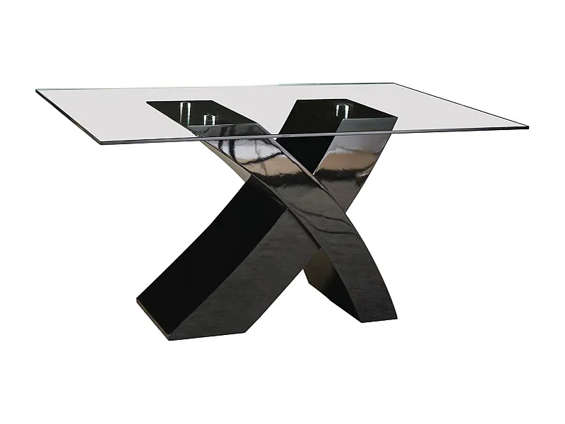 Table repas "Mona" - 150 x 90 x 74 cm - Noir