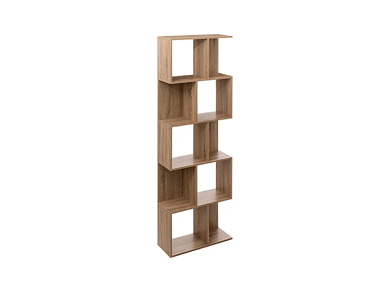 Étagère Double 5 Niveaux "Novia" 179cm Naturel