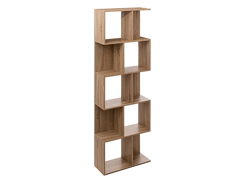 Étagère Double 5 Niveaux "Novia" 179cm Naturel