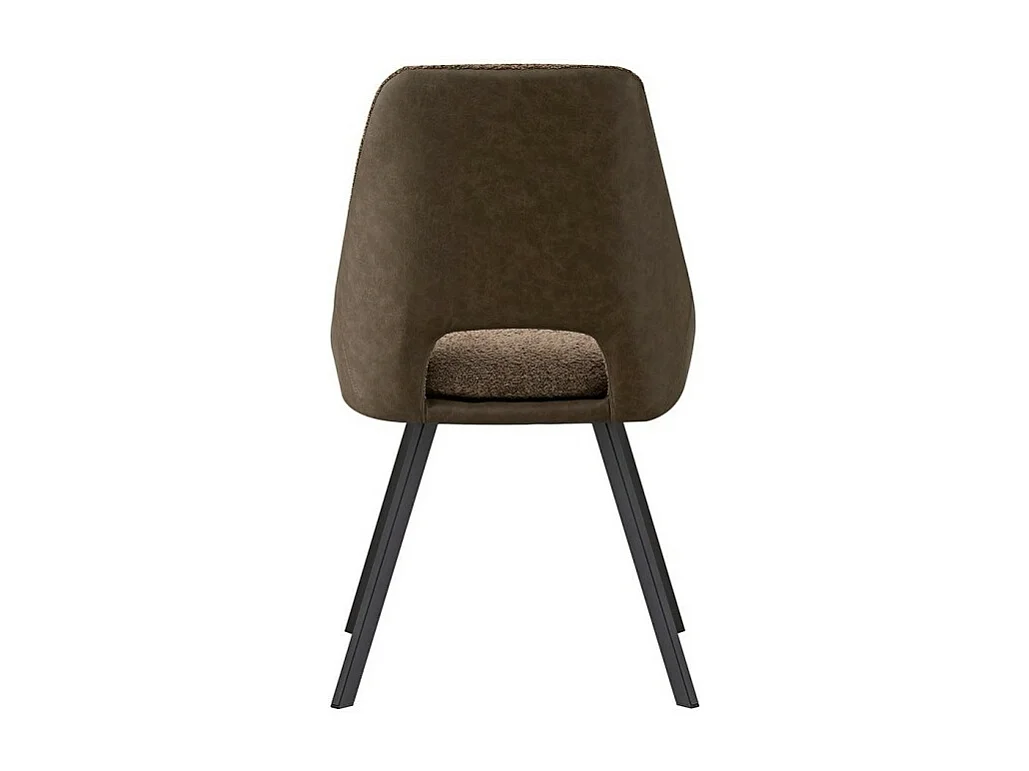 Chaise revêtement Bouclé pour salle à manger coloris Sable. Collection FILOU