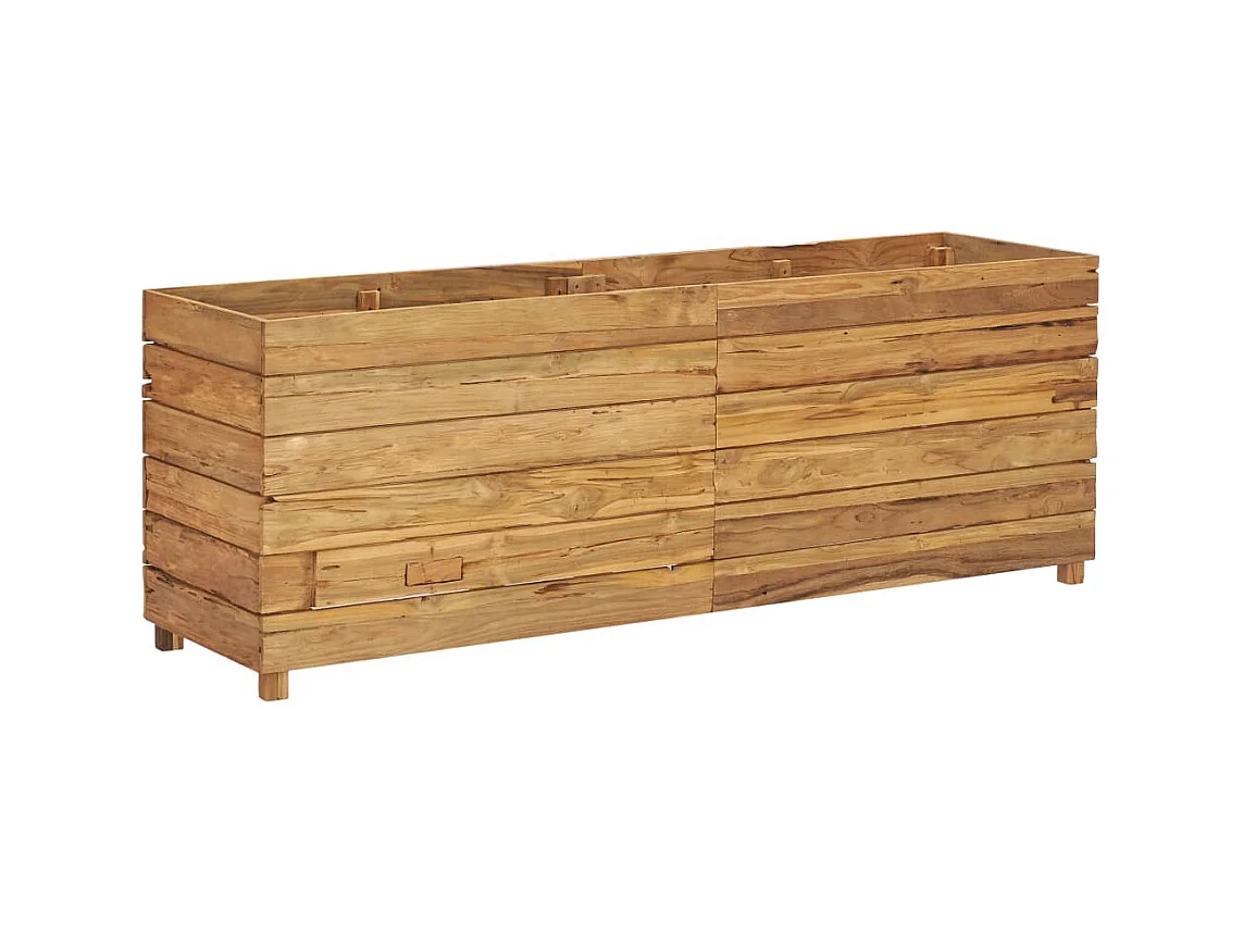 Jardinière lit surélevé plantes marron 150 x 40 x 55 cm 02_0000913