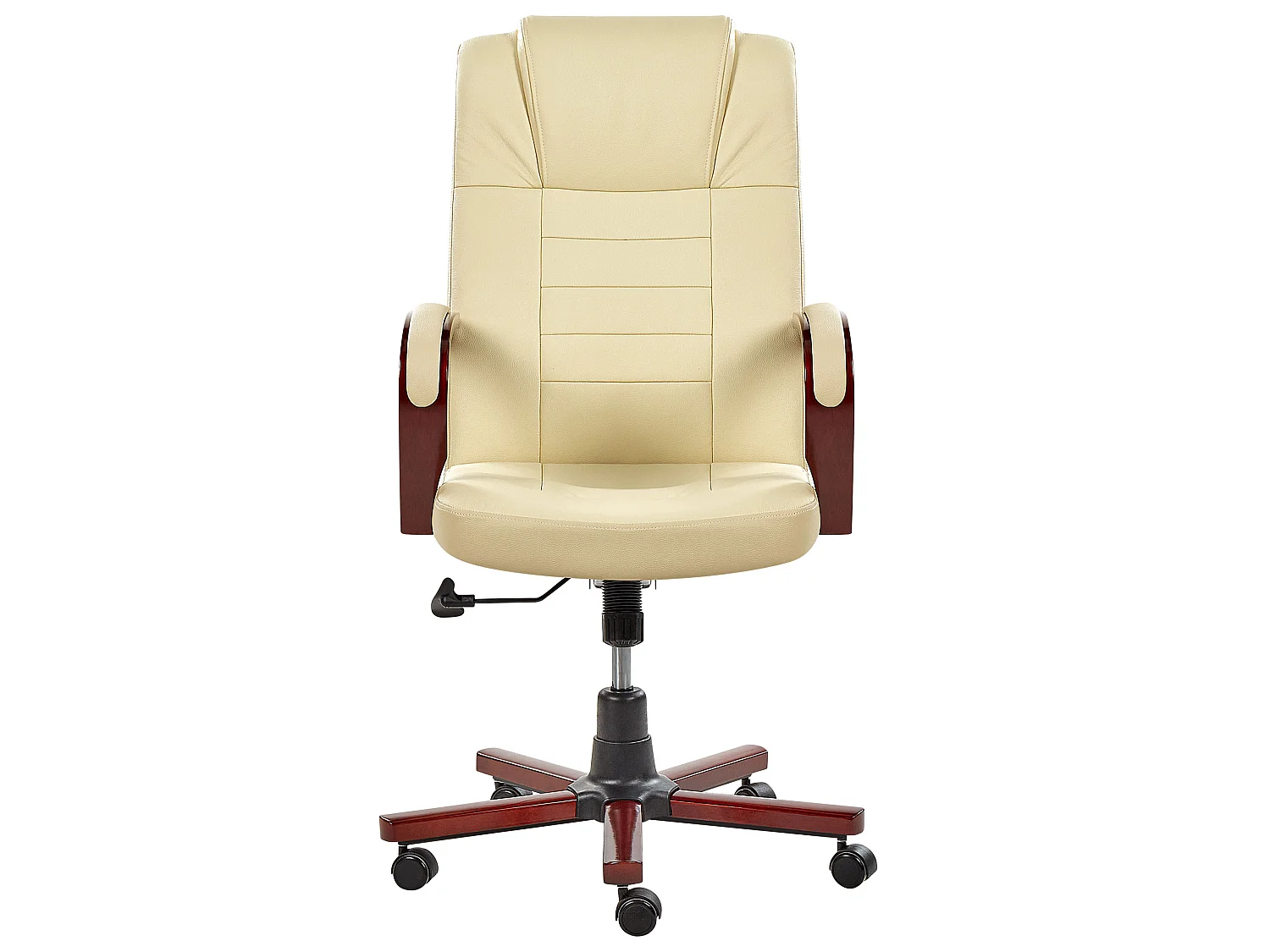 Massagestuhl DIAMOND mit Heizung Echtleder Beige